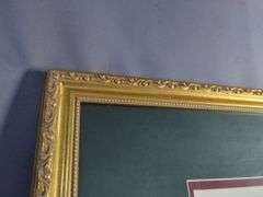Framed T.C. Chiu Lion Print