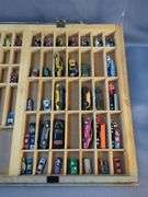 Collection of Miniature Vehicles in Printers Drawer Display Case