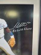 Framed Willie Wilson And Frank White Autographed Photos - Kansas City Royals