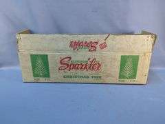 Vintage Sparkler Aluminum Christmas Tree with Box and Stand