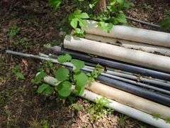 PVC and Metal Pipes, Various Sizes