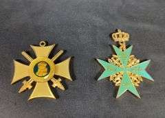 German Military Award Replicas Including The Blue Max And The Order Of Philip The Magnanimous Medals