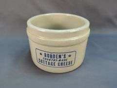 Borden's Country-Made Cottage Cheese Stoneware Crock