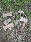 Axe Heads, Hammer, and Hook Tool