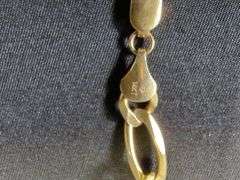Mens 14k Gold Link Bracelet, 8", Marked Made In Italy