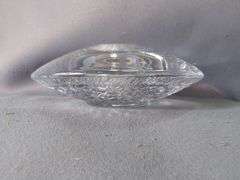 Orrefors Crystal Glass Candle Holders, Qty 2