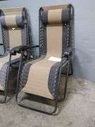 Two Adjustable Zero Gravity Lounge Chairs