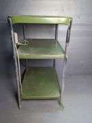 Metal Rolling Cart with Attached Outlet