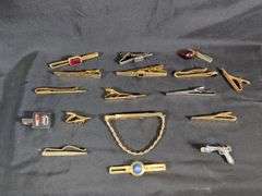 Men's Tie Clip/bar Collection, Qty 17