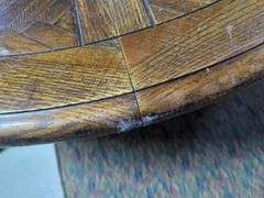 Turned Wood Dining Table with Matching Chairs
