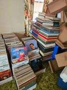 Massive Music Media Collection Including over 70,000 Record Albums, Cassette Tapes, And CDs