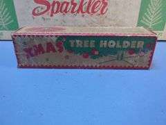 Vintage Sparkler Aluminum Christmas Tree with Box and Stand