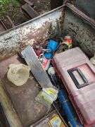 Steel Truck Tool Box Including Tools