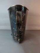 English Sterling Silver Compote, Covered Container Marked 'Razutal Switzerland', And Unmarked Pitcher