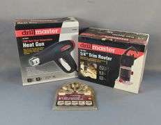 Drill Master Heat Gun, Trim Router, and Router Bit Starter Kit