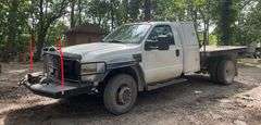 2010 Ford F550 Flat Bed Pick-up Truck, VIN 1FDAF5HR5AEB39463, Mileage Showing On Odometer 93606, Missouri Title, See Details For Video, THURSDAY Pick Up