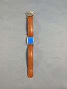 Hamilton 10K Gold Filled Wristwatch with Blue Face