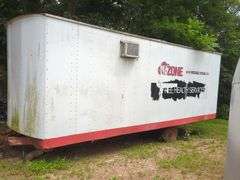 Mobile Trailer With Side Door And Window, No Title