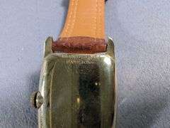 Hamilton 10K Gold Filled Wristwatch with Blue Face