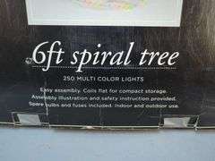 Kmart 6ft Spiral Tree with 250 Multi-Color Lights