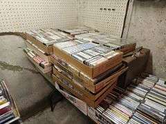 Massive Music Media Collection Including over 70,000 Record Albums, Cassette Tapes, And CDs