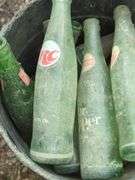 Vintage RC Cola, Dr. Pepper, Crusader Glass Soda Bottles