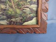 Deric Luwguy "Early Mountain River" Framed Lithograph