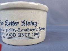 Lambrecht & Cooper's Butter Crock Collection - Creamery Advertising