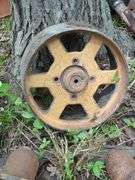 Large Industrial Metal Wheel with Hub