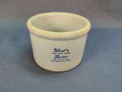 West's Pure Sweet Cream Butter Crock