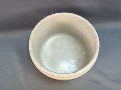 Saginaw Dairy Cream Cottage Cheese Stoneware Crocks