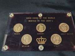 Gold Coins of the World Minted In The 1800's