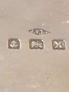 Hallmarked English Sterling Silver Collection Including Sugar Bowl And Creamer, And 925 Stamped Saucer