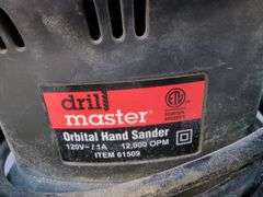 Drill Master 6" Palm Polisher and Orbital Hand Sander