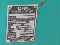 Onan Electric Gen Set - Gasoline Powered