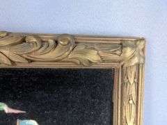 Framed Velvet Paint-By-Number Sailing Ship Pictures