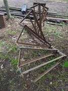 Metal Spiral Staircase Frame, 108" x 37"
