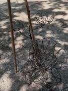 Metal Plant Stands, Qty 2 And Wooden Tripod