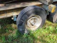 Tri-Axle Flatbed Trailer with Loading Ramps, No Title, THURSDAY Pick Up