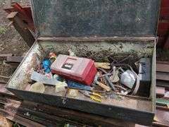Steel Truck Tool Box Including Tools