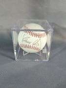 Bruce Chen Autographed Baseball, 1979 Kansas City Royals Stamped Signature Pennant, And Stamped Autograph Baseball