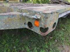Tri-Axle Flatbed Trailer with Loading Ramps, No Title, THURSDAY Pick Up