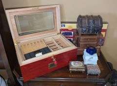 Jewelry Boxes and Storage Organizers, Various Styles