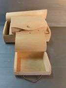 Graduated Soft Bamboo Wood Storage Boxes