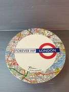 Rosanna Set Of 4 Salad Plates Featuring London Map