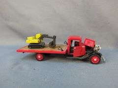 Assorted Collection of Scale Model Cars and Truck with Excavator
