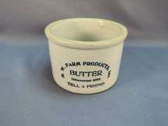 W. Farm Products Butter Crock