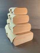 Graduated Soft Bamboo Wood Storage Boxes