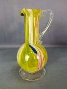Hand Blown Art Glass Vases, Qty 4