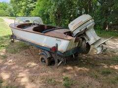 Penn Yan Classic 1993 Boat With Johnson Motor, Including Trailer, Unknown Working Order, No Title, THURSDAY Pick Up